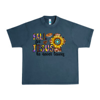 Midnight Navy fall for jesus he never leaves Urban Heavy Tee - CowhideDigitalArt