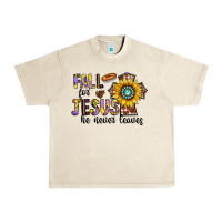 Sandshell fall for jesus he never leaves Urban Heavy Tee - CowhideDigitalArt
