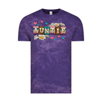 Cloud Purple daisy auntie Vintage Tee - AdoDesignShop
