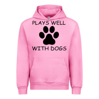 Fuchsia Pink Plays Well With Dogs Urban Hoodie - Bettercallsaul