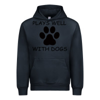 Navy Plays Well With Dogs Urban Hoodie - Bettercallsaul