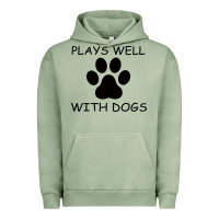 Pigment Oil Green Plays Well With Dogs Urban Hoodie - Bettercallsaul