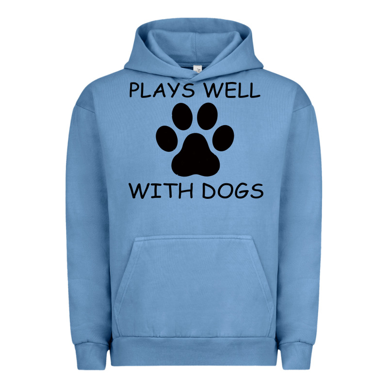 Plays Well With Dogs Urban Hoodie by Bettercallsaul | Teevron
