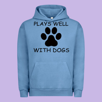 Plays Well With Dogs Urban Hoodie Designed By Bettercallsaul