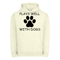 Pigment Pistachio Plays Well With Dogs Urban Hoodie - Bettercallsaul