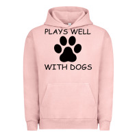 Pigment Salmon Plays Well With Dogs Urban Hoodie - Bettercallsaul