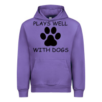 Tulip Plays Well With Dogs Urban Hoodie - Bettercallsaul