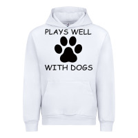 White Plays Well With Dogs Urban Hoodie - Bettercallsaul