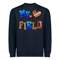 Navy my heart is on that field american football Heavyweight Sweatshirt - Zillion Design Studio
