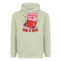 Matcha heart record player Heavyweight Hoodie - MaliasSmallBusiness