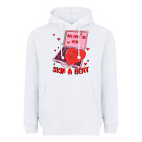 White heart record player Heavyweight Hoodie - MaliasSmallBusiness