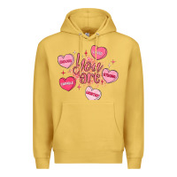 Antique Gold you are enough valentines day Premium Hoodie - LillyAllenDesigns