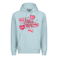 Blue Mist you are enough valentines day Premium Hoodie - LillyAllenDesigns