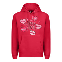 Cardinal you are enough valentines day Premium Hoodie - LillyAllenDesigns