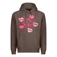 Coffee you are enough valentines day Premium Hoodie - LillyAllenDesigns