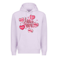 Lilac you are enough valentines day Premium Hoodie - LillyAllenDesigns