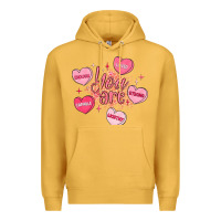 Mustard you are enough valentines day Premium Hoodie - LillyAllenDesigns