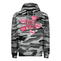 Slate Camo you are enough valentines day Premium Hoodie - LillyAllenDesigns