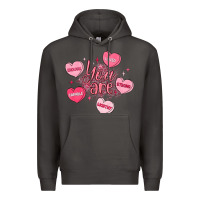 Smoke you are enough valentines day Premium Hoodie - LillyAllenDesigns