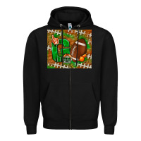 Black go american football leopard Zipper Hoodie - NancyCooperArtShop