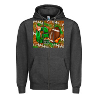 Go American Football Leopard Zipper Hoodie | Teevron