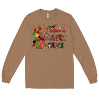 Toasted Coconut i believe in santa paws Long Sleeve Tee - AdoDesignShop