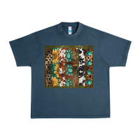 Midnight Navy western patterns brushstroke Urban Heavy Tee - BarkalooDesign