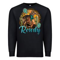 Black western rowdy Premium Sweatshirt - NancyCooperArtShop