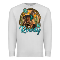 Dove Grey western rowdy Premium Sweatshirt - NancyCooperArtShop