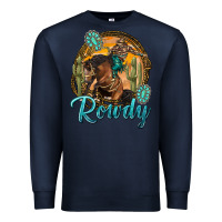Navy western rowdy Premium Sweatshirt - NancyCooperArtShop