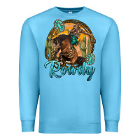 Ocean Blue western rowdy Premium Sweatshirt - NancyCooperArtShop