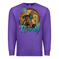 Purple western rowdy Premium Sweatshirt - NancyCooperArtShop