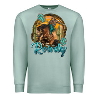 Seafoam western rowdy Premium Sweatshirt - NancyCooperArtShop