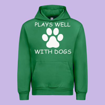 Plays Well With Dogs Urban Hoodie Designed By Bettercallsaul
