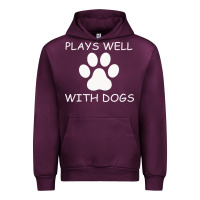 Mauve Wine Plays Well With Dogs Urban Hoodie - Bettercallsaul