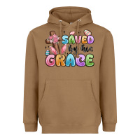 Toasted Coconut saved by his grace Heavyweight Hoodie - MaliasSmallBusiness