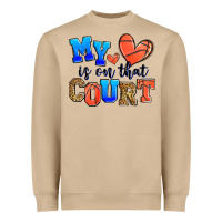 Mushroom my heart is on that court basketball Heavyweight Sweatshirt - Zillion Design Studio