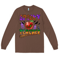 Chestnut spooky teacher Long Sleeve Tee - BundleAndBundleShop