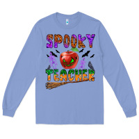 Colony Blue spooky teacher Long Sleeve Tee - BundleAndBundleShop