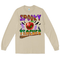 Mushroom spooky teacher Long Sleeve Tee - BundleAndBundleShop
