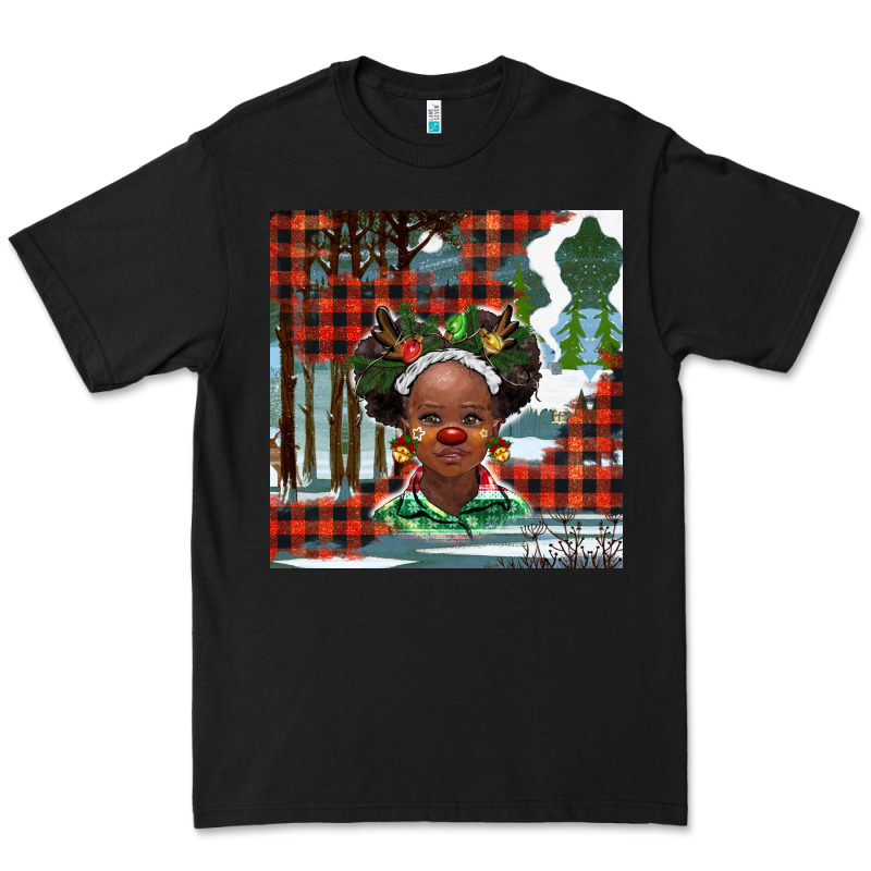 Christmas African Girl Premium Tee by BarkalooDesign | Teevron