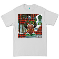 Dove Grey Christmas African girl Premium Tee - BarkalooDesign