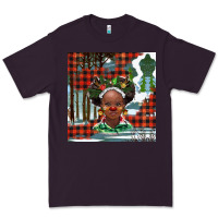 Plum Christmas African girl Premium Tee - BarkalooDesign