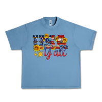 Pebble Blue usa y all Urban Heavy Tee - HRA Design Shop