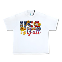 White usa y all Urban Heavy Tee - HRA Design Shop