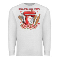 Oatmeal Heather bake same one happy Premium Sweatshirt - MaliasSmallBusiness