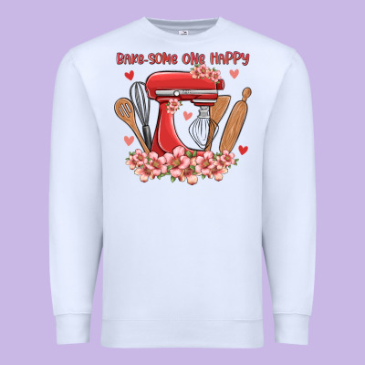 Bake Same One Happy Premium Sweatshirt Designed By Maliassmallbusiness