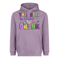 Lavender this girl needs a drink Heavyweight Hoodie - MaliasSmallBusiness