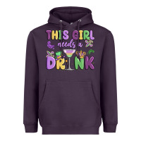 Plum this girl needs a drink Heavyweight Hoodie - MaliasSmallBusiness