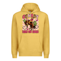 Antique Gold cowboy take me away Premium Hoodie - LillyAllenDesigns